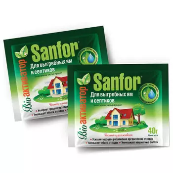 Биоактиватор санфор 4г для выгребных ям и септиков