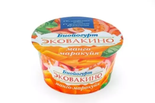 Биойогурт эковакино 140мл 2,5% манго-маракуйя