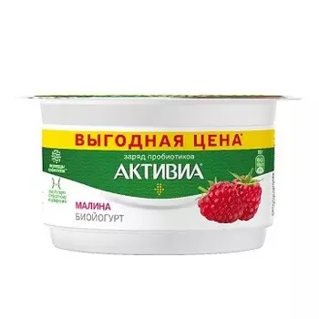 Биойогурт активиа 110 г 3% малина