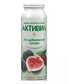 Биойогурт активиа 260 г 2% обогащенный яблоко чернослив инжир финик пл/бут