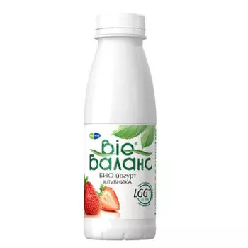 Биойогурт био-баланс 330г 1,5% питьевой клубника
