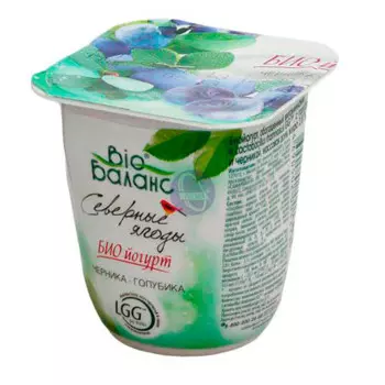 Биойогурт Bio-баланс с черники и голубики 125г 2,8%