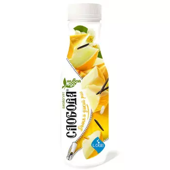 Биойогурт слобода 290г 2% с дыней и диким рисом обогащенный лактобактериями питьевой