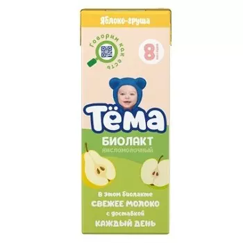 Биолакт тема 206 г 3% яблоко груша