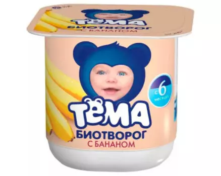 Биотворог Тема 100г 4,2% банан