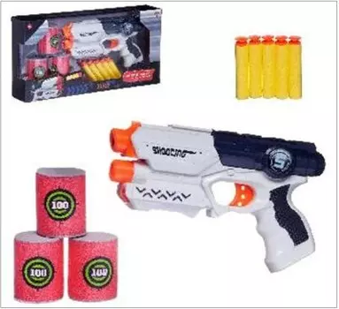 Бластер абтойс космобластер с 5 мягкими пулями и 3 банками pt-01589