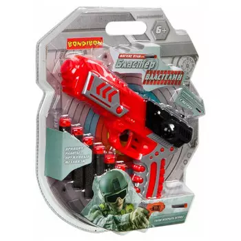 Бластер бондибон властелин в наборе 6 серых мягких пуль 25.6 х5х21.5 см вв4018