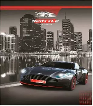 Блокнот Апплика 100л а6 черный спорткар 100х140мм с0592-90