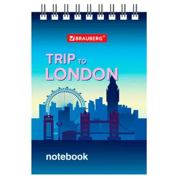 Блокнот BRAUBERG 40л а7 города 129856