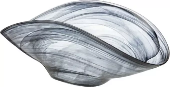 Блюдо 36*14 см бронко алабастер черное глубокое 332-060