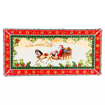 Блюдо 36, 5*18 см лефард рождественская коллекция 586-435