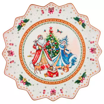 Блюдо 38см лефард рождественская коллекция 586-443