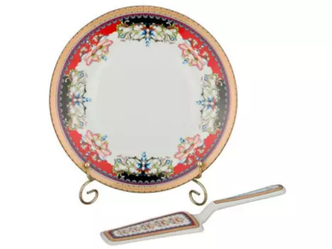 Блюдо д/торта с лопаткой 23 см Арти-м 389-337