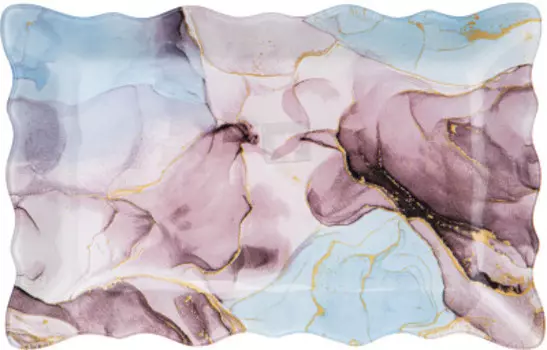 Блюдо для сервировки 25*16*2 см Lefard Marble 198-238