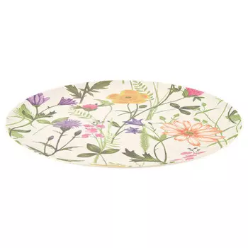 Блюдо сервировочное 25,5см Best Home Kitchen луговые цветы бамбук 4942148