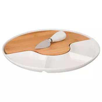 Блюдо сервировочное 27*27*2см нож для сыра Lefard нэйтив 587-168