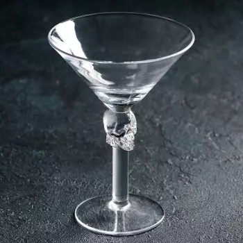 Бокал 200 мл череп 4336607