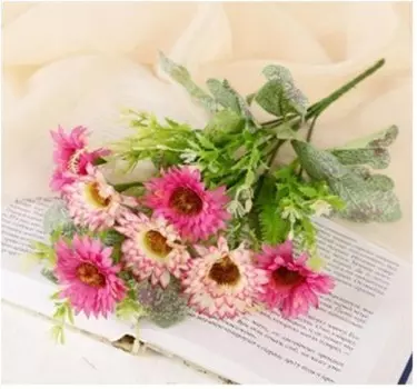 Букет искусственных цветов 32 см ромашки микс 4564899