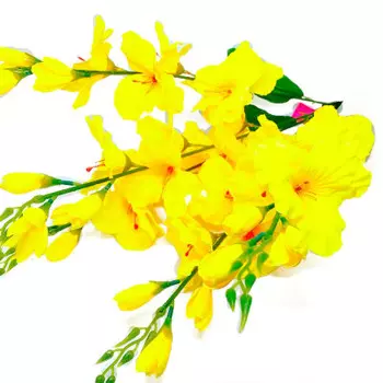 Букет искусственных цветов гладиолус 65 см р83