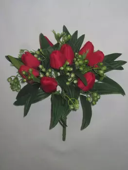 Букет тюльпанов с добавками 9г 34см б336