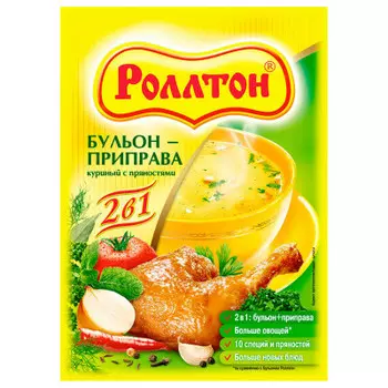Бульон домашний Роллтон куриный в порошке 100г