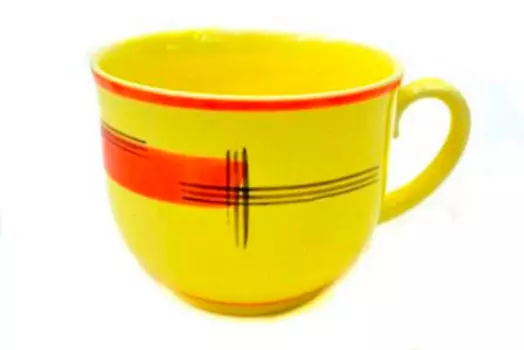 Бульонница 470мл абстракция желтая s017