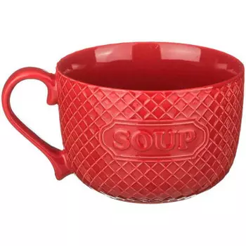 Бульонница 600мл красный арти-м 756-132