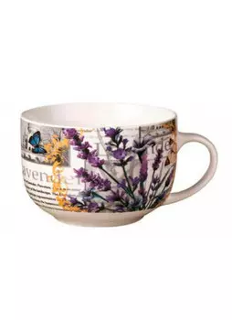 Бульонница Фарфоровая 600мл лаванда tlns-6