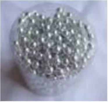 Бусы 5 м 6 мм круглые серебряные sy18 zl-82