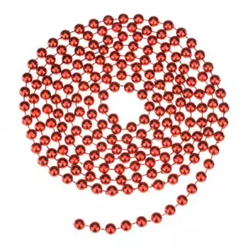 Бусы 5м 0,8см пурпурные туба