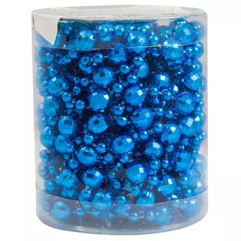 Бусы 5м 8мм форма гальки синие sy18zl-85