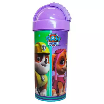 Бутылка спортивная 400мл щенячий патруль крышка трубочка