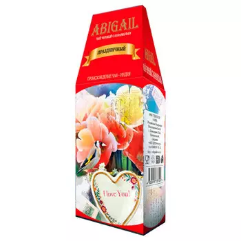 Чай Abigail 85г черный с карамелью домик красный