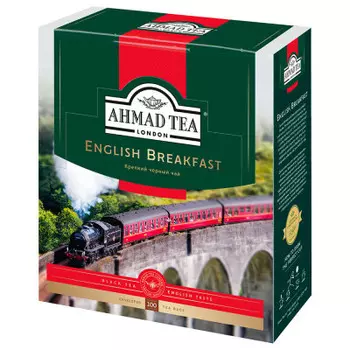 Чай ахмад 100 пак*2 г черный английский завтрак с/я