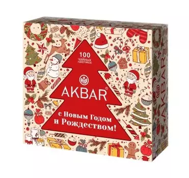 Чай акбар 100 пак*2 г черный