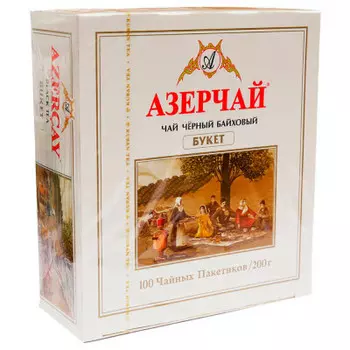 Чай Азерчай 100пак *2г черный букет