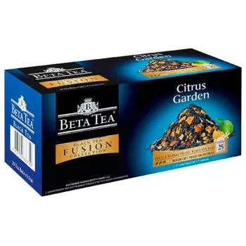 Чай бета 25 пак*1.5 г цитрусовый сад