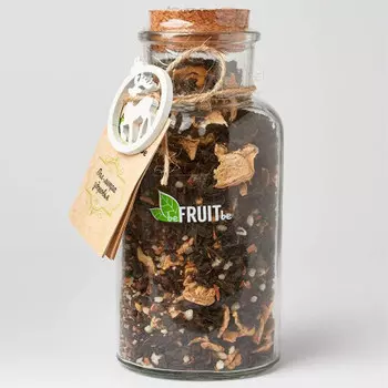 Чай бифрутби 160 г черный с кусочками имбиря корицы и медом стекло