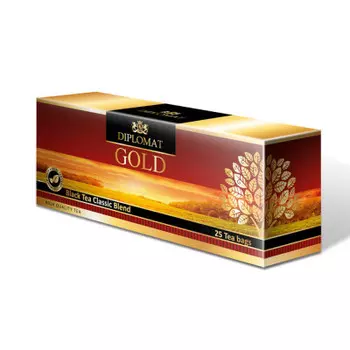 Чай черный Дипломат классический 25 пакетов по 2г
