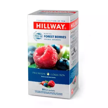 Чай черный Hillway лесные ягоды 25 пакетиков по 1,5г