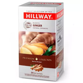 Чай черный Hillway с имбирем 25 пакетиков по 2г