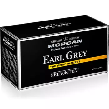 Чай черный Morgan Earl Grey 25 пакетов по 2г