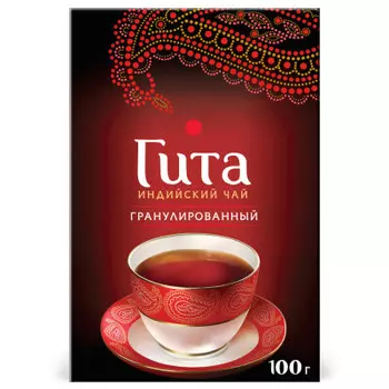 Чай черный Принцесса Гита гранулированный Индия 100г