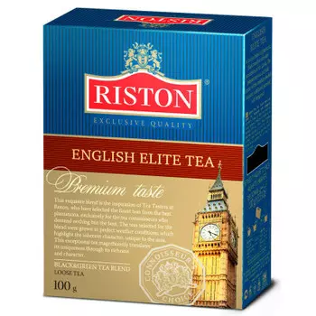 Чай черный-зеленый Riston 100г English Elite