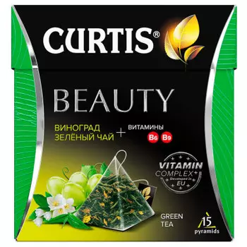 Чай Curtis 15 пир*1.7 г бьюти зеленый