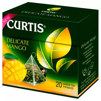 Чай Curtis 20 пир*1.8 г нежный манго зеленый
