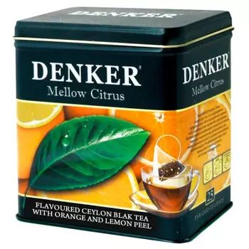Чай денкер 25 пир*2 г черный миллоу цитрус ж/б