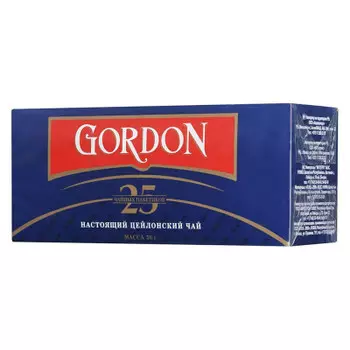 Чай Gordon 25пак*2г черный