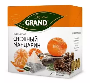 Чай Grand 20пир*1,8г снежный мандарин