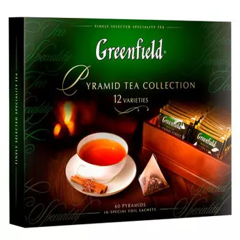 Чай Greenfield 60пак*1,8г подарочный набор ассорти пирамидки